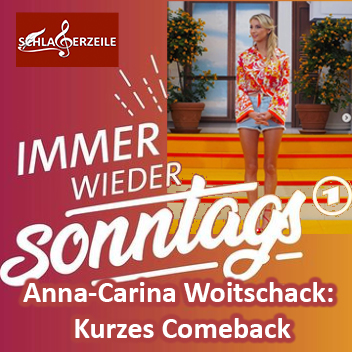 Anna-Carina Woitschack, Immer wieder sonntags, Quelle: Instagram