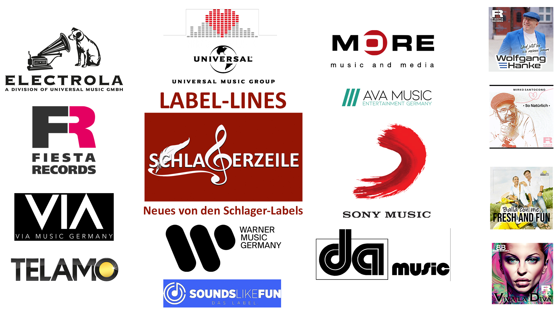 Label-Lines: Neue Schlager von den Schlager-Labels