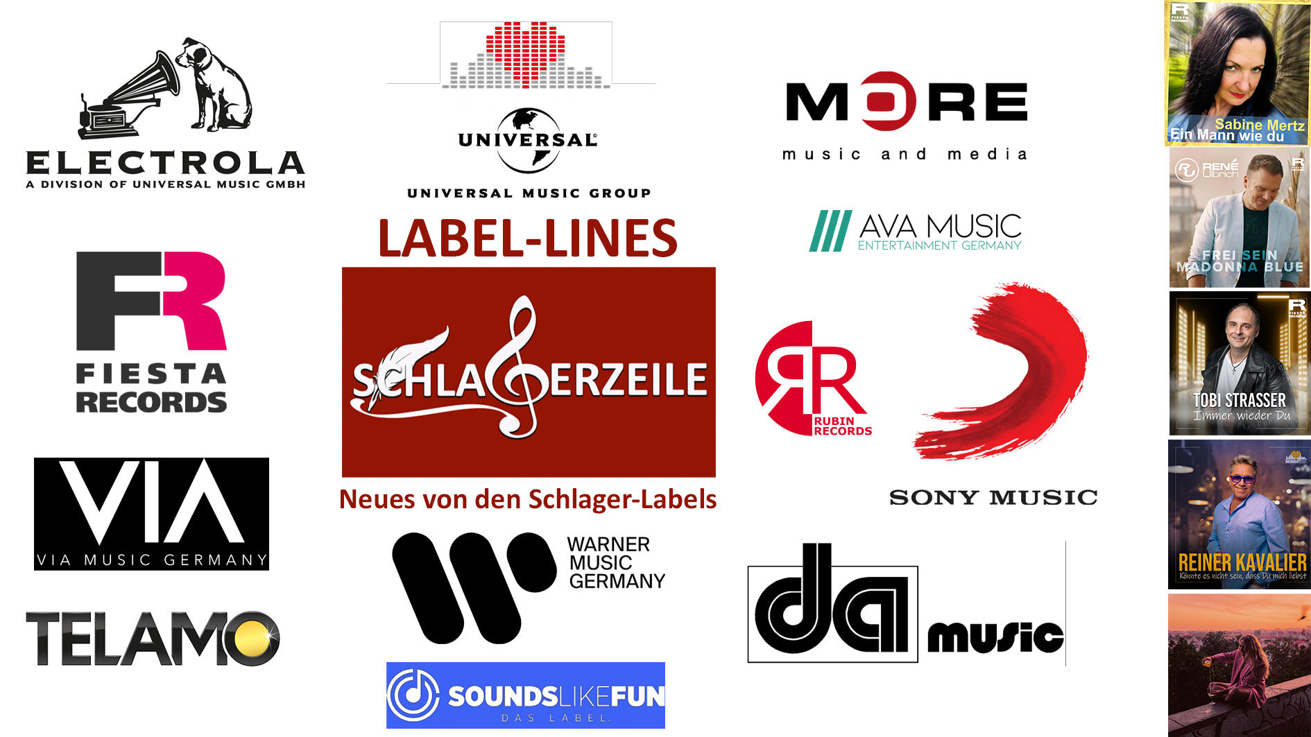 Neue Schlager von den Schlager-Labels