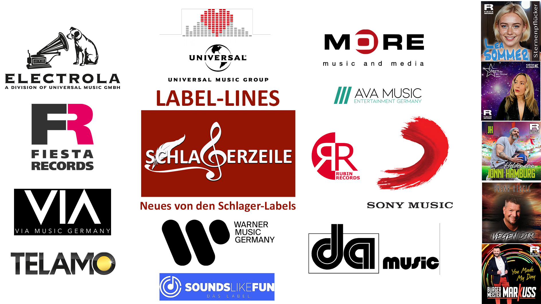 Neue Schlager von den Schlager-Labels