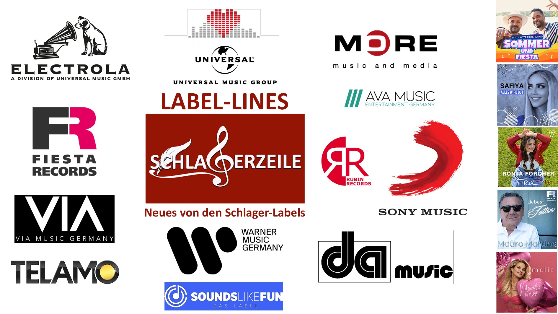 Label-Lines: Neue Schlager von den Schlagerlabels