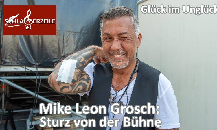 Mike Leon Grosch stürzt