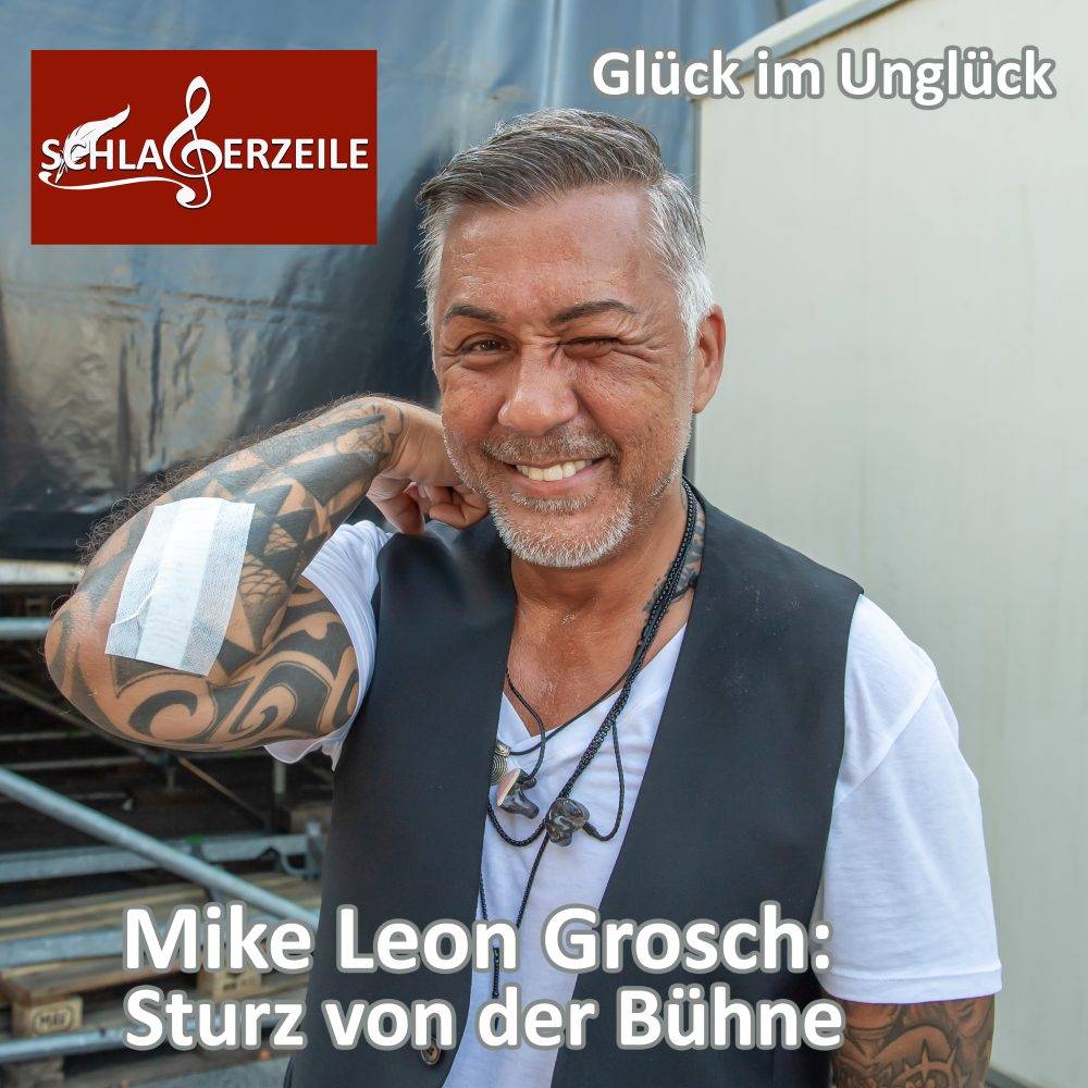 Mike Leon Grosch stürzt