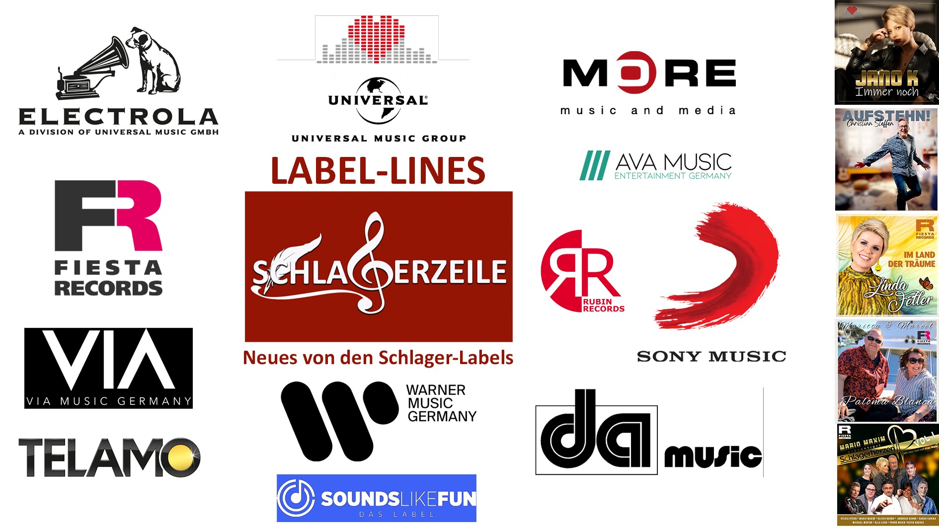 Label-Lines: Neues von den Schlagerlabels