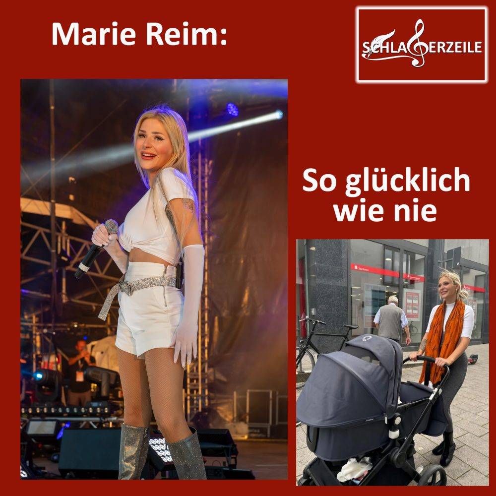 Marie Reim mit Kinderwagen