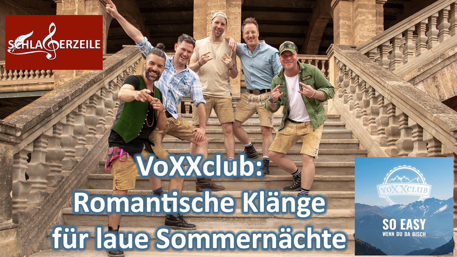 VoXXclub a cappella: Romantische Klänge für laue Sommernächte