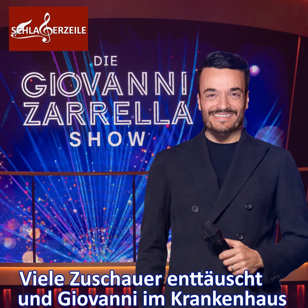 Giovanni Zarrella von Proben ins Krankenhaus