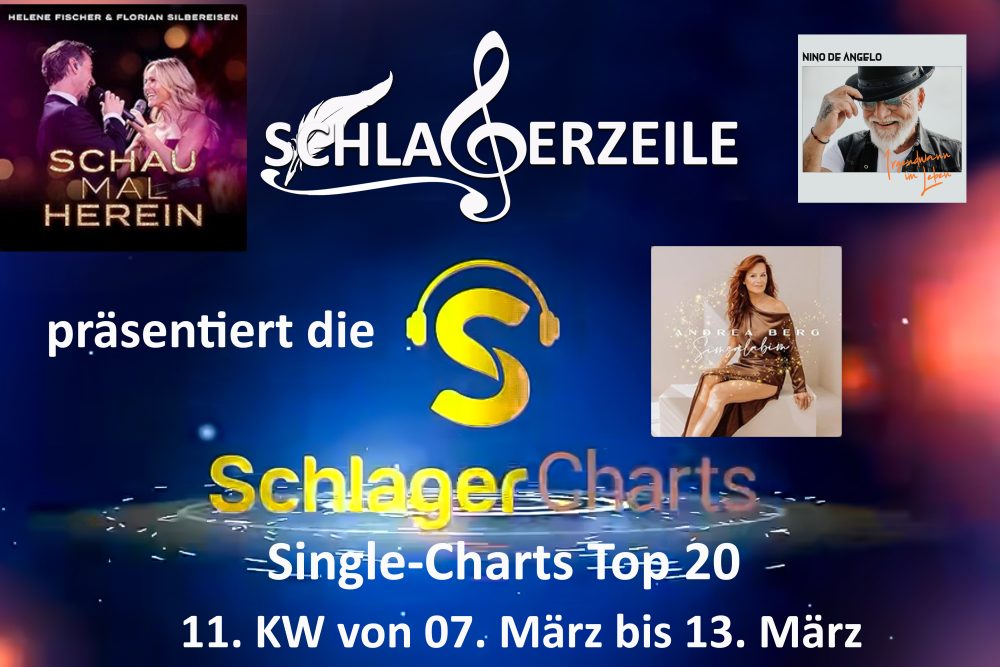 Schlager-Charts: Single Top 20 KW 11 vom 13.03.2025