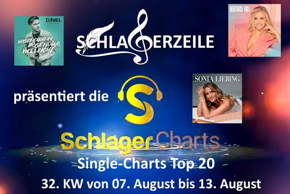 Schlager-Charts: Single Top 20 KW 32 vom 14.08.2025